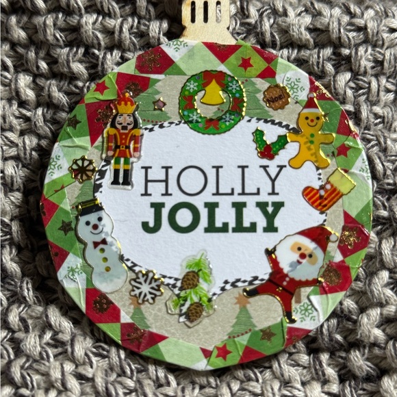 A Set of 4 New Unique Handmade 2.75”x2.75” Wooden Christmas Tree Ornaments $32 - Picture 3 of 12